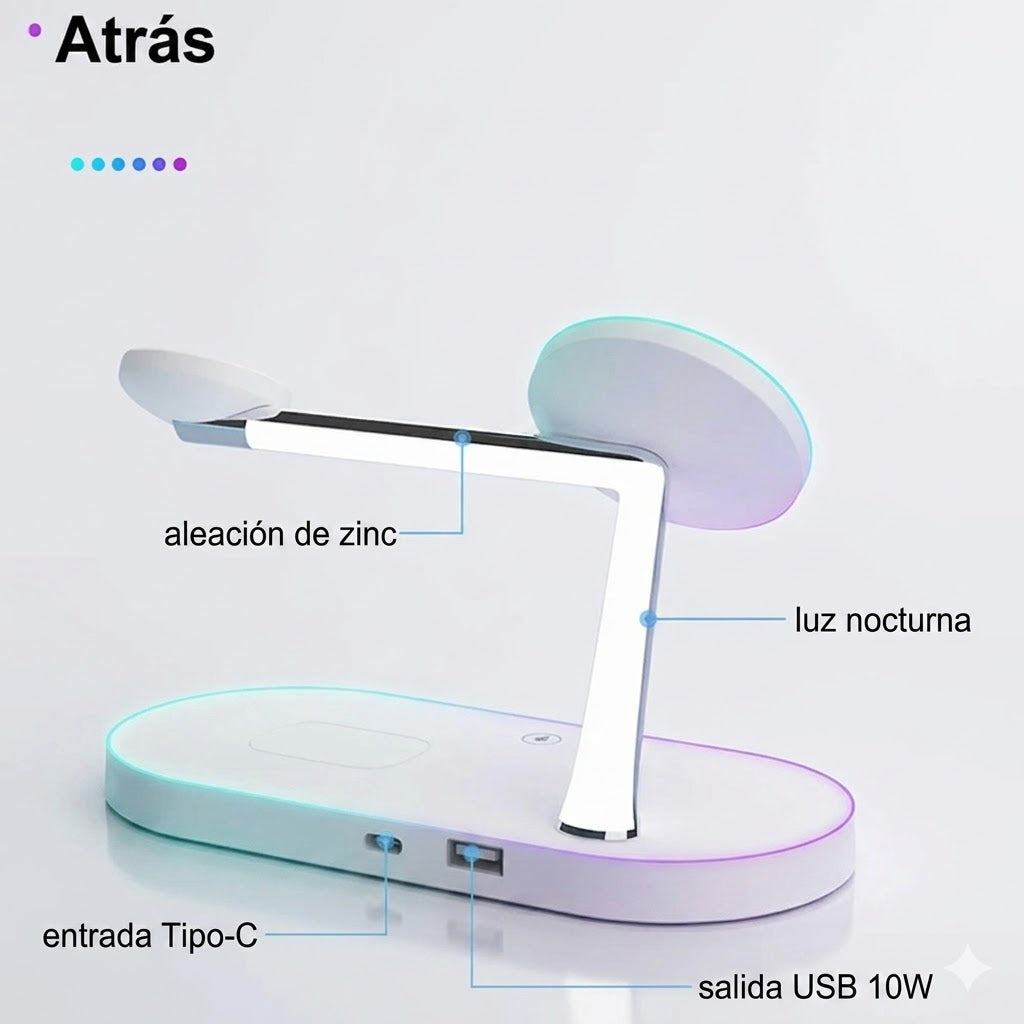 Estación de Carga Inalámbrica 3 en 1 📲🔋